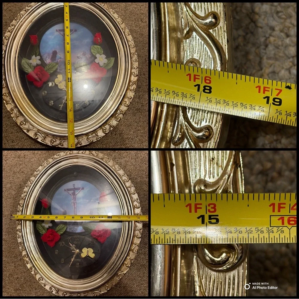Vintage Jesus Quartz Clock